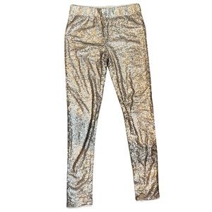 Gold Sequin Leggings by May & July NWOT - Medium
